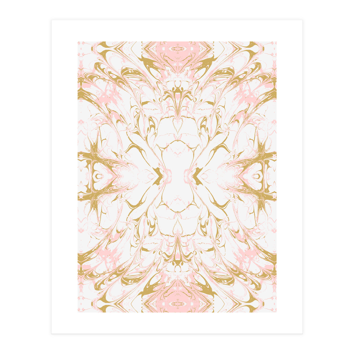 Pink mosaic marble 01 (Print Only)