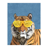 Hip Hop Tiger Yellow and Blue (Print Only) thumbnail