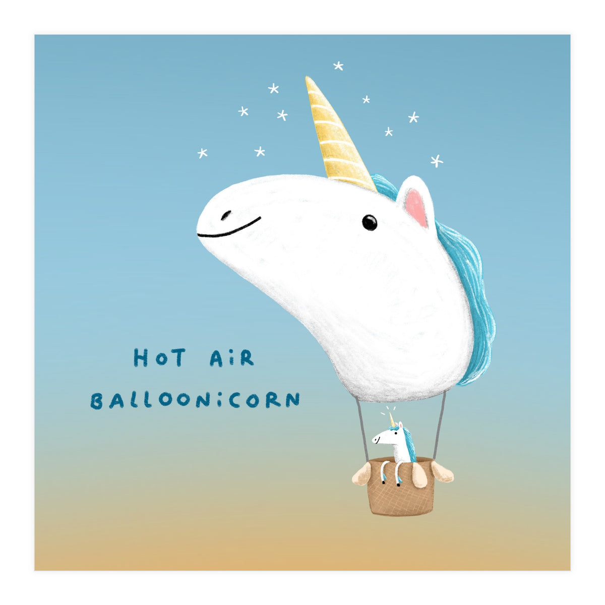 Hot Air Balloonicorn (Print Only)