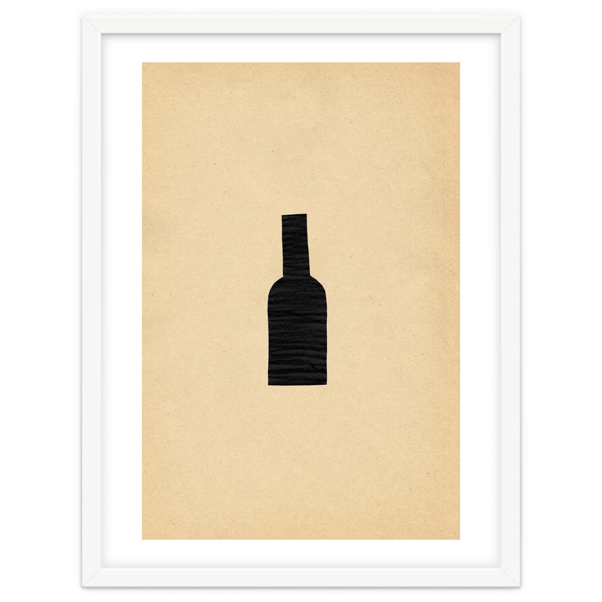 Abstract wine bottle
