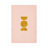 Pink and rust minimalist shapes (Print Only) thumbnail