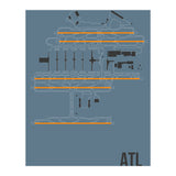 Atlanta Airport Layout (Print Only) thumbnail