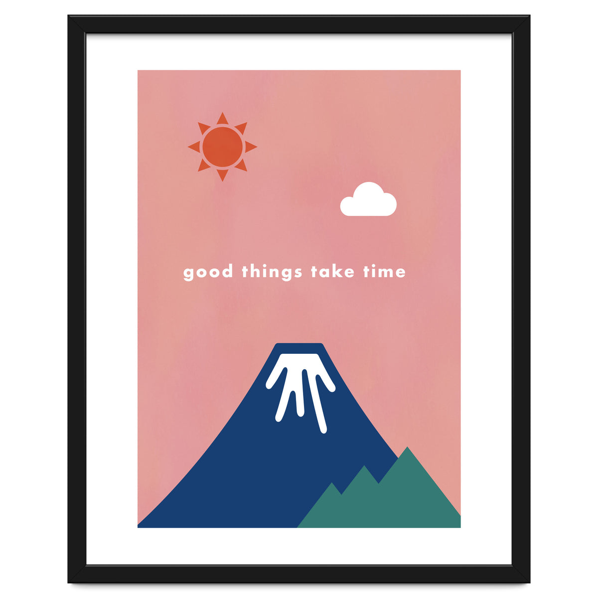 good things take time - Nature Landscape Illustration
