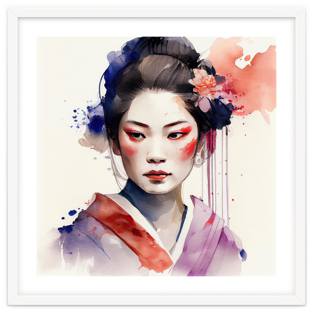 Watercolor Modern Geisha #3