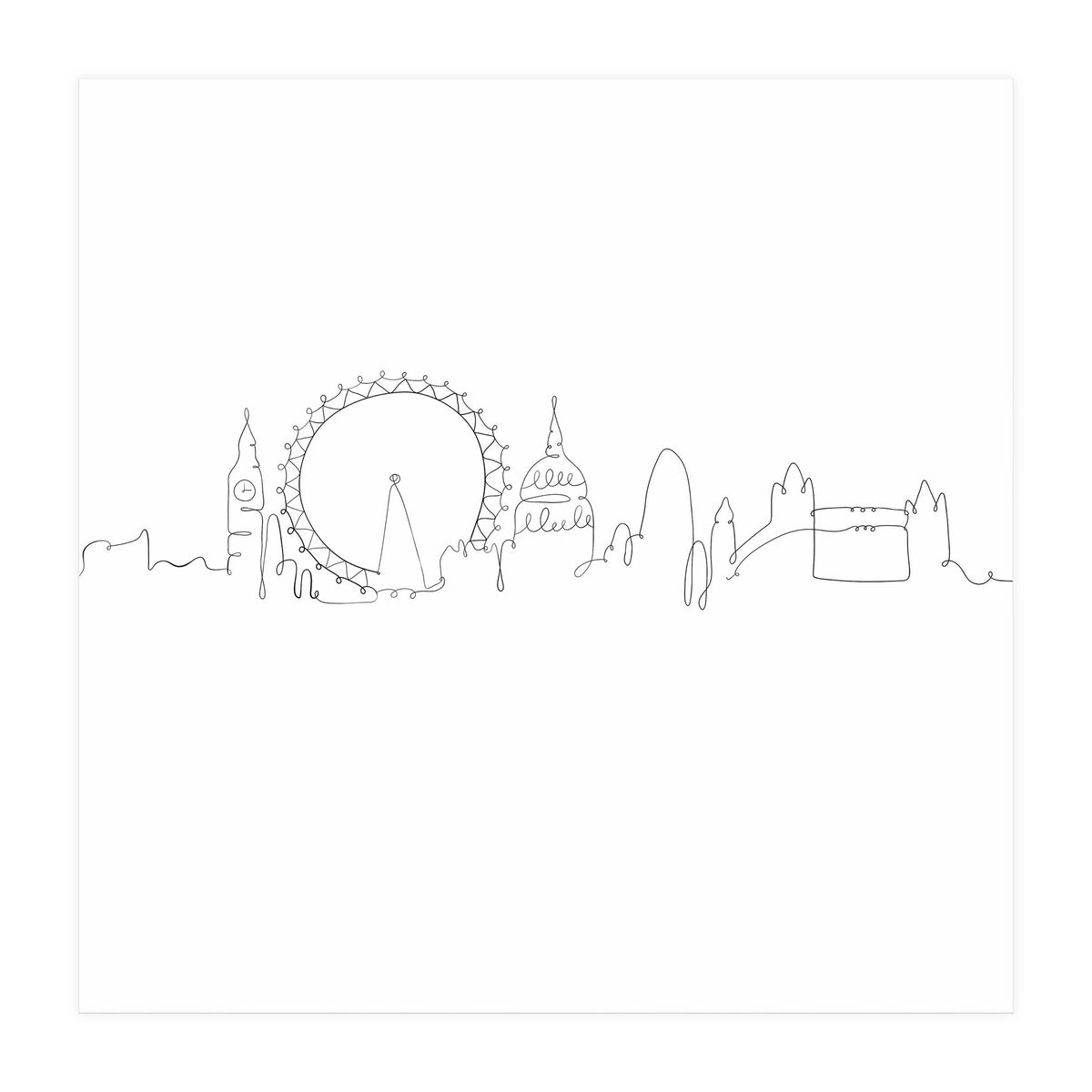 One Line Art London (Print Only)