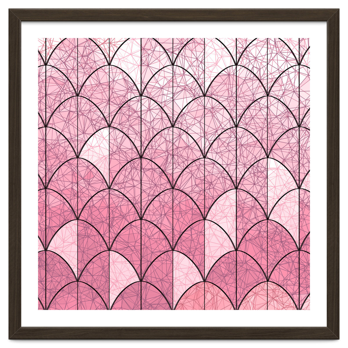 Mermaid scales pink and black