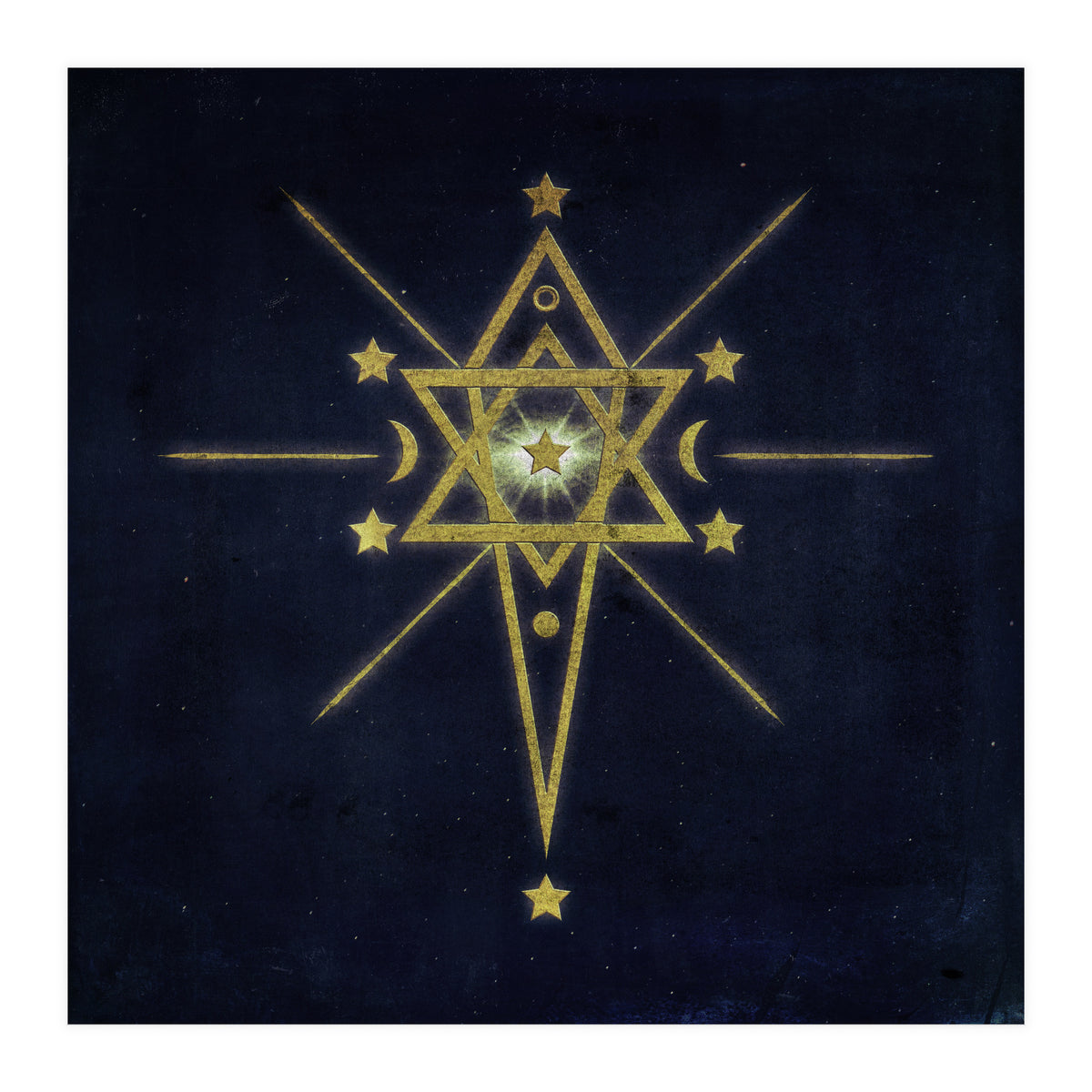 Pentagram moon  (Print Only)