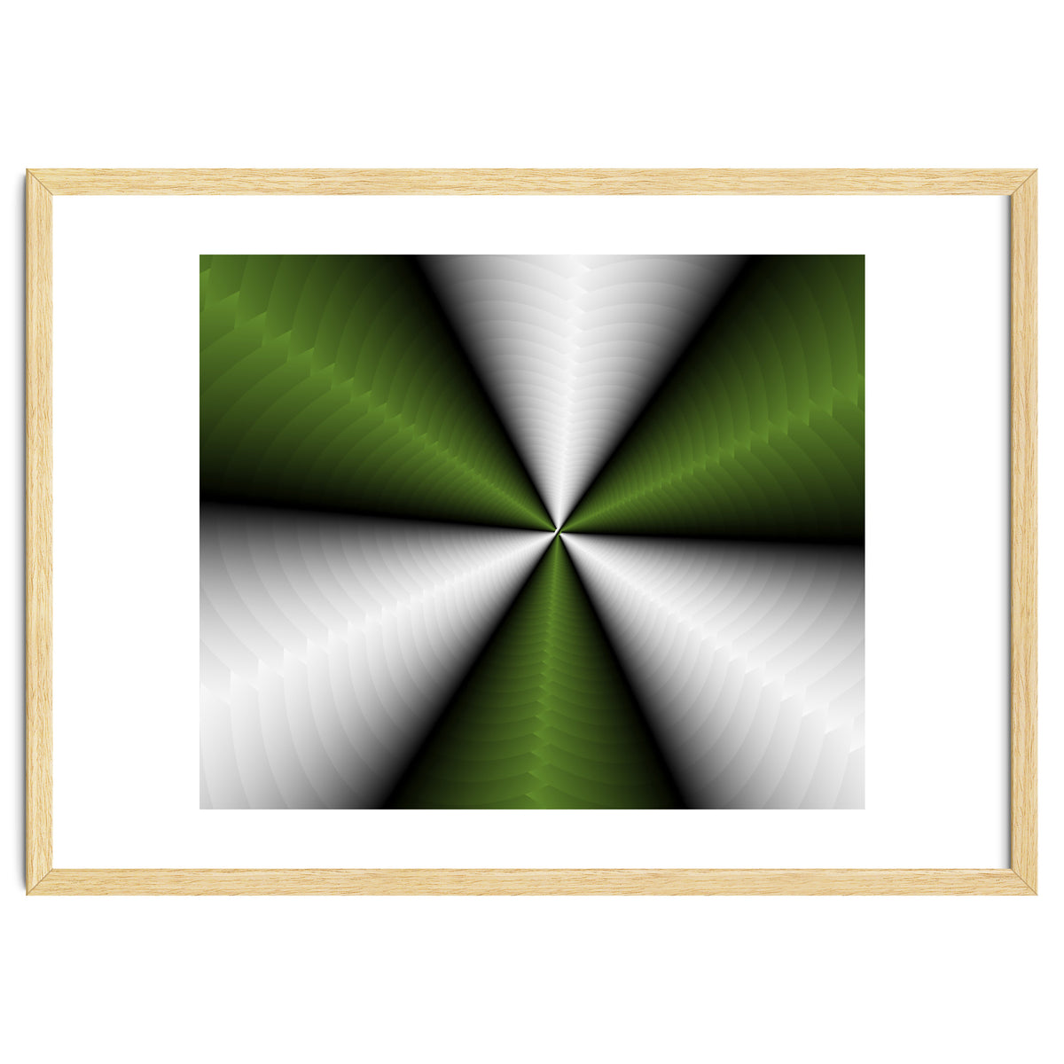 Green Color Modern Interior Art