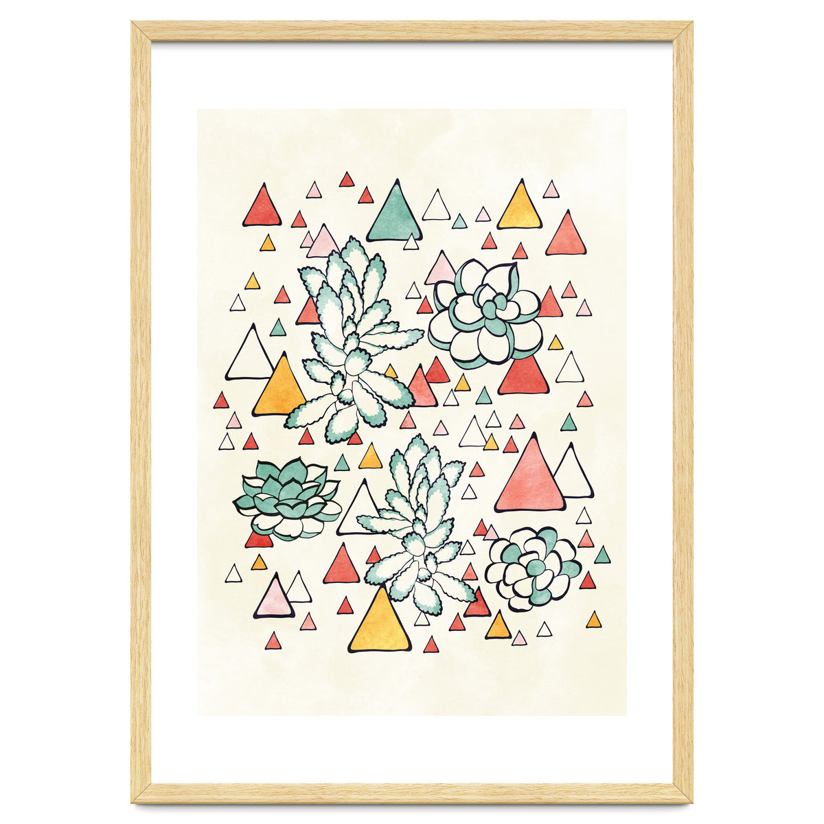 Succulent And Triangles