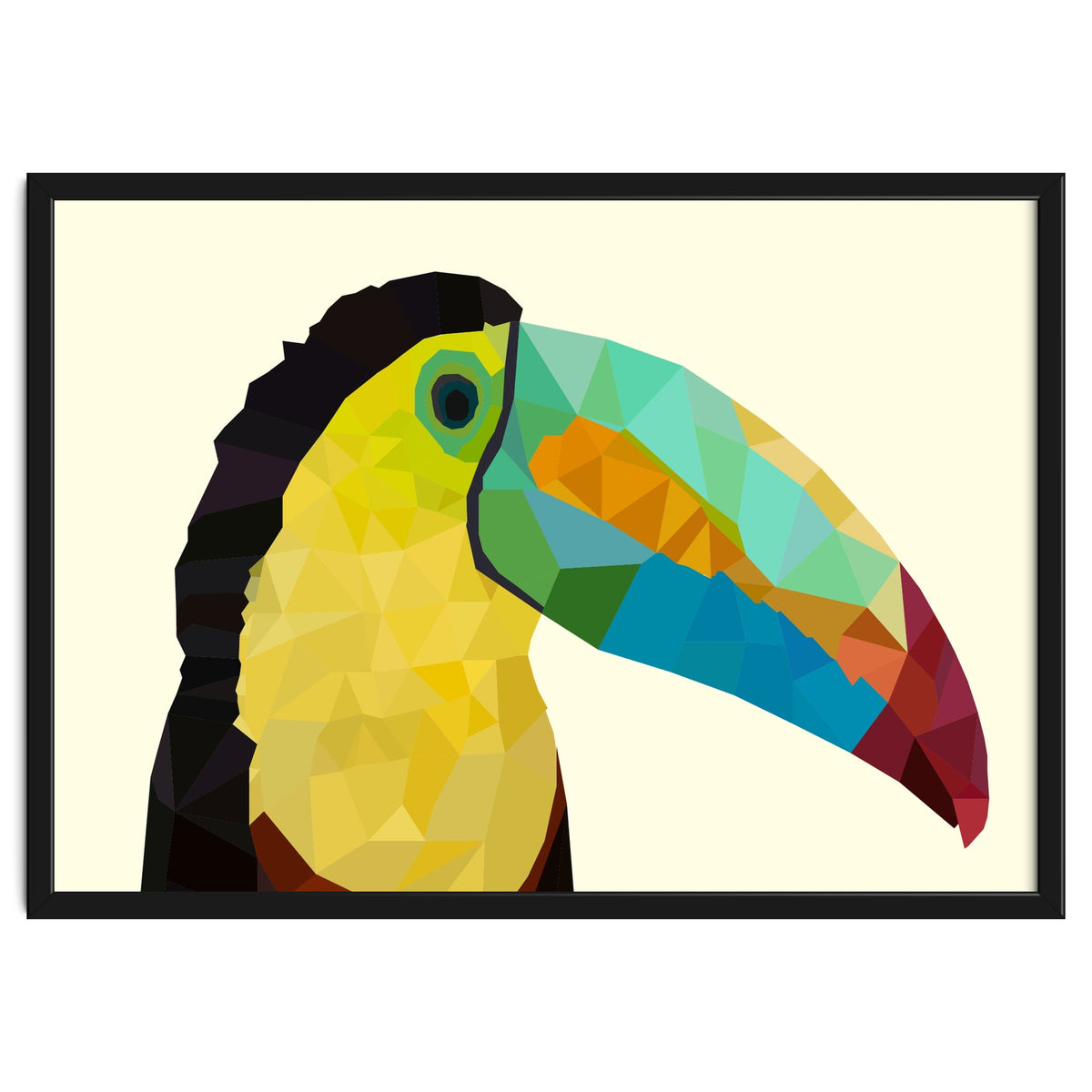 Toucan Bird Low Poly Art