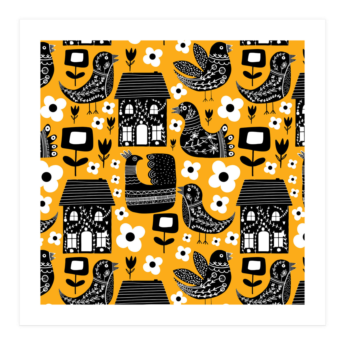 Max Folk Yellow  (Print Only)