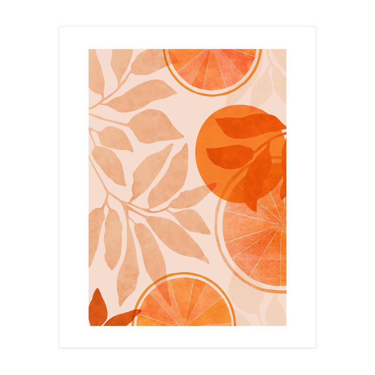 Orange Citrus Collage (Print Only)