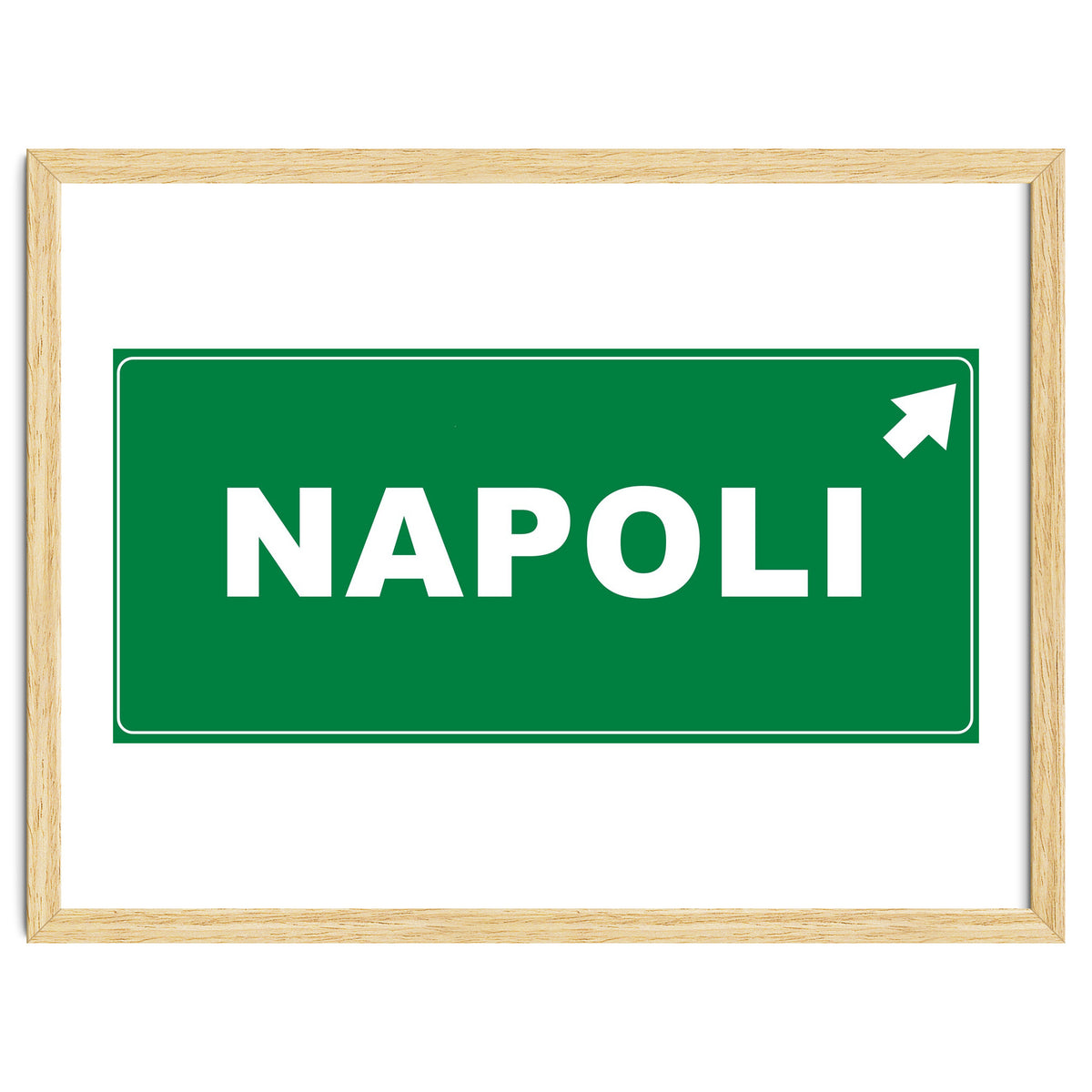 Let`s go to Napoli, Italy! Road sign