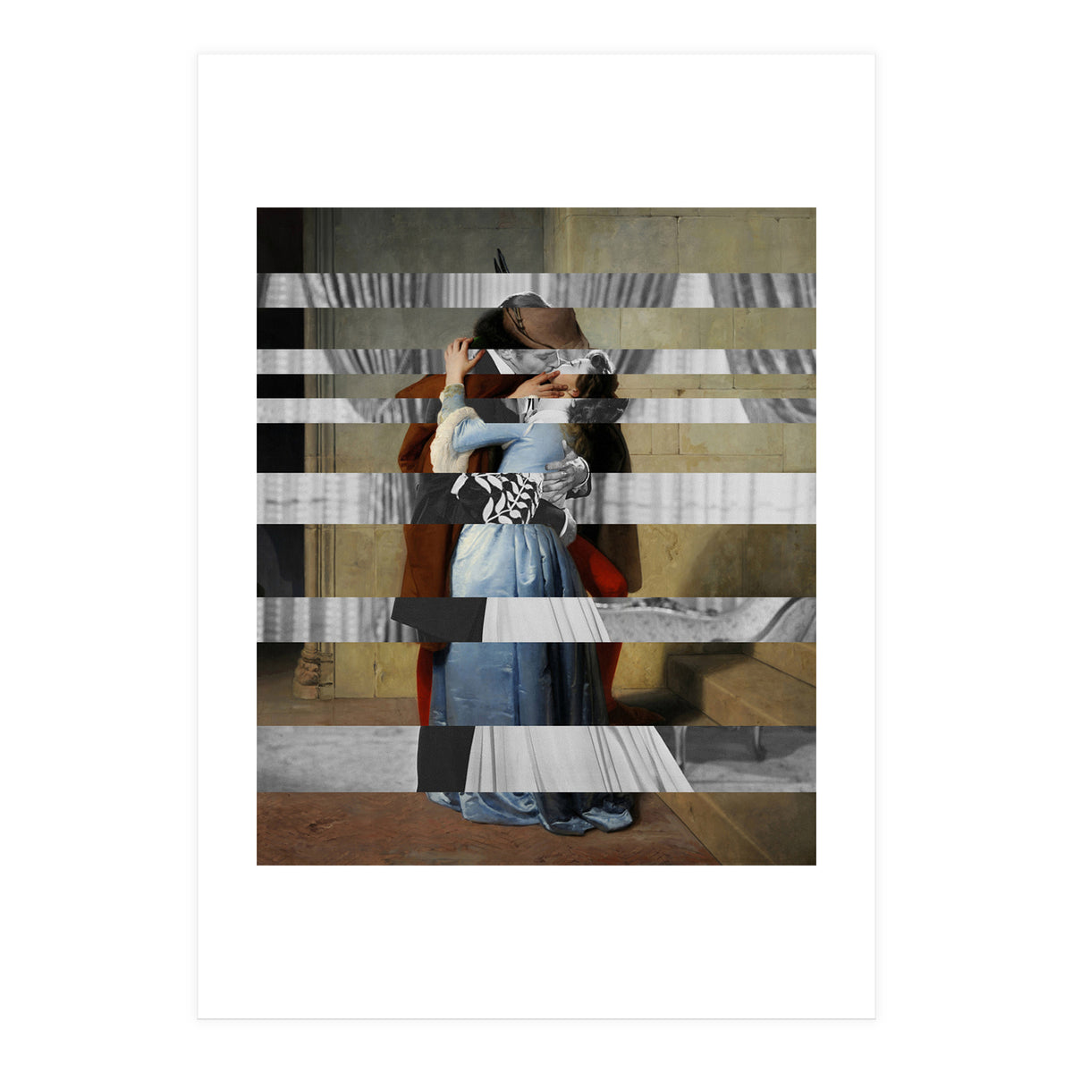 Hayez's "The Kiss" & Clark Gable and Vivien Leigh (Print Only)