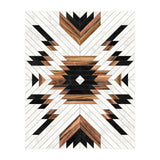 Urban Tribal Pattern No.5 - Aztec - Concrete and Wood (Print Only) thumbnail