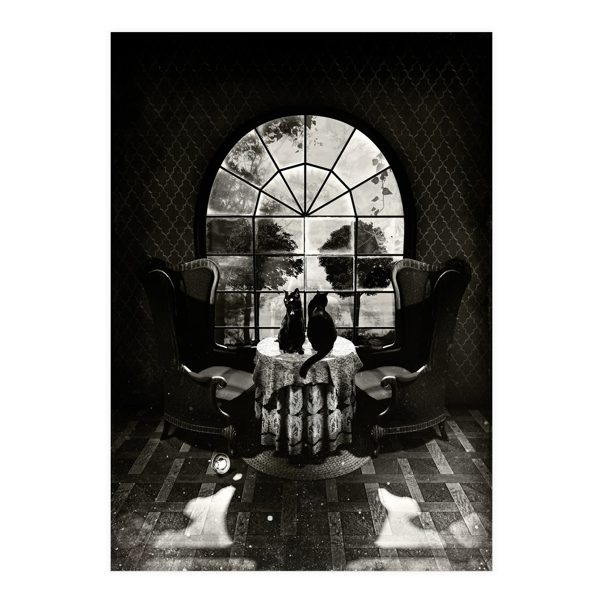 Room Skull Bw (Print Only)