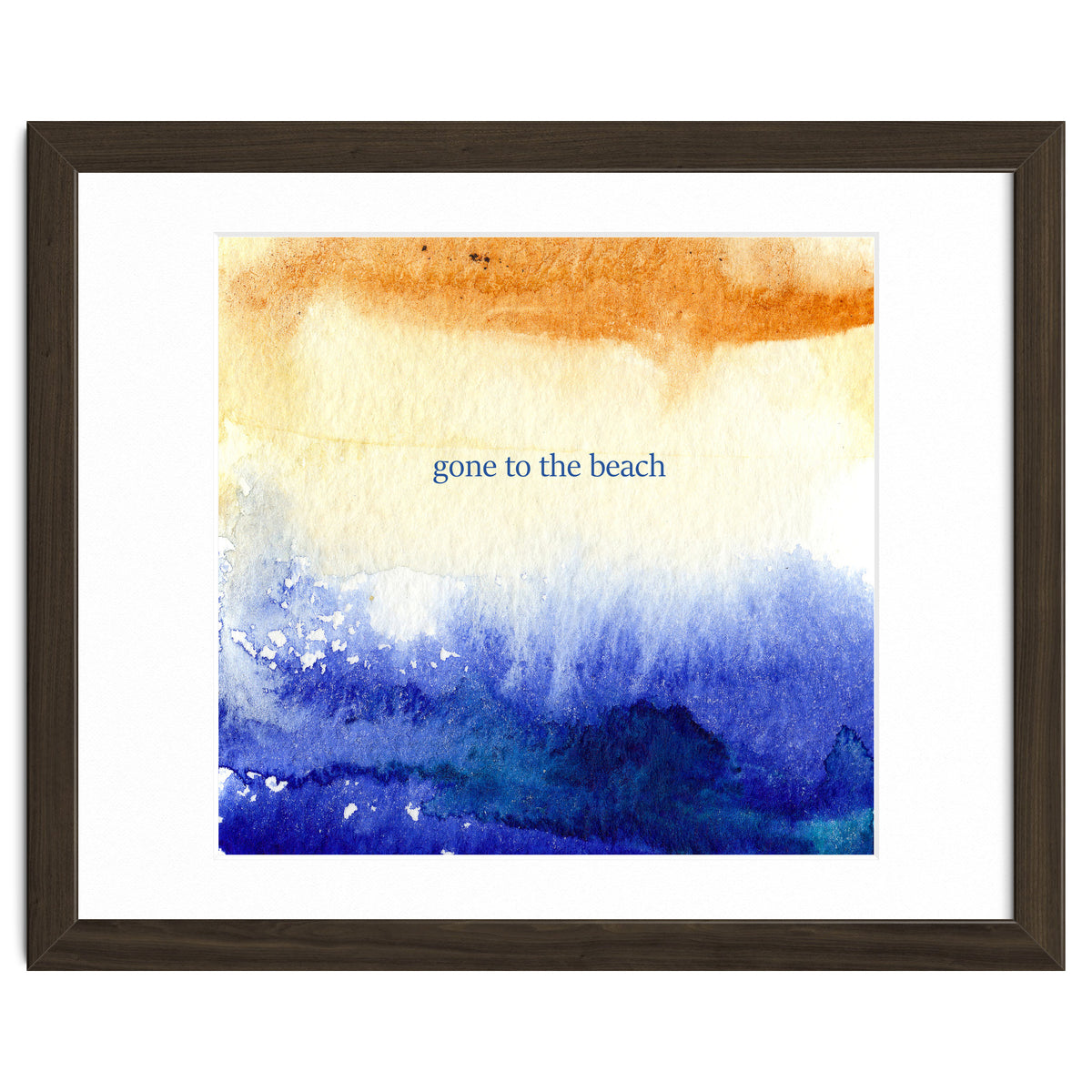 Gone to the beach || watercolor