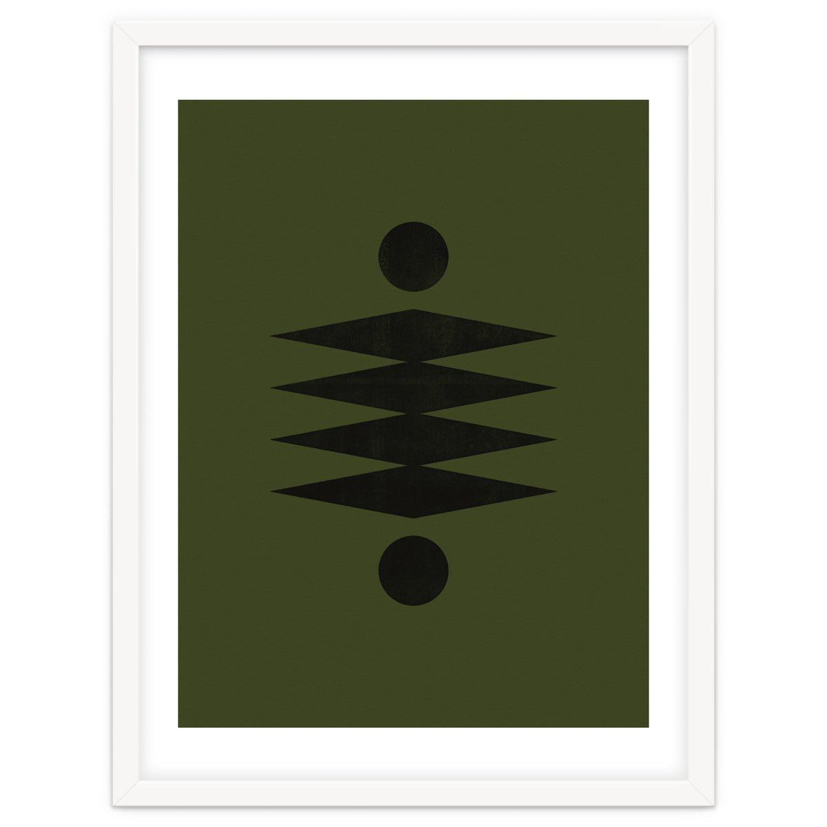 Mid-Century Modern No.19 - Woodblock Print