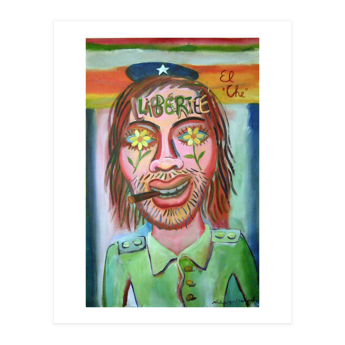 Che Guevara Y Margaritas 2 (Print Only)