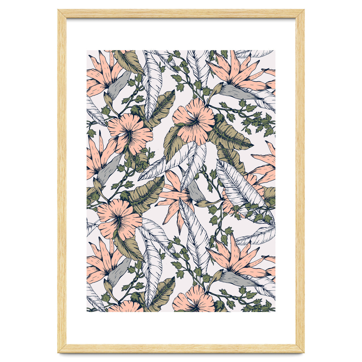Tropical pattern pastel