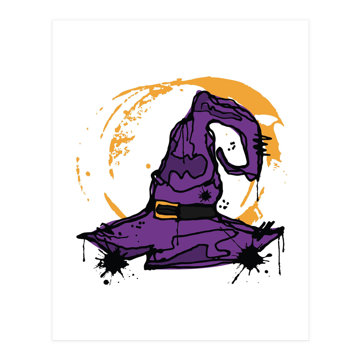 Witch hat Scribble (Print Only)