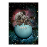 Aquarius  Zodiac Sign (Print Only) thumbnail