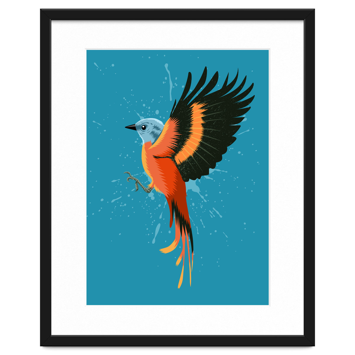 Tropical flying bird