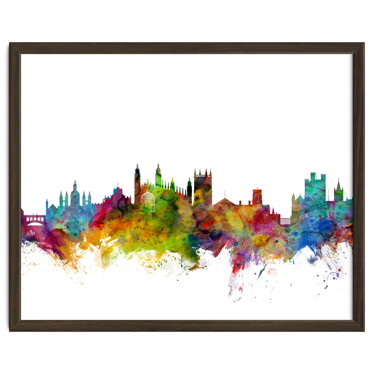 Cambridge England Skyline