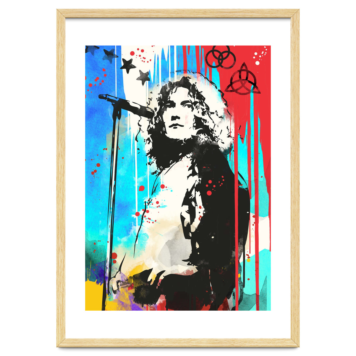 Robert Plant pop art poster