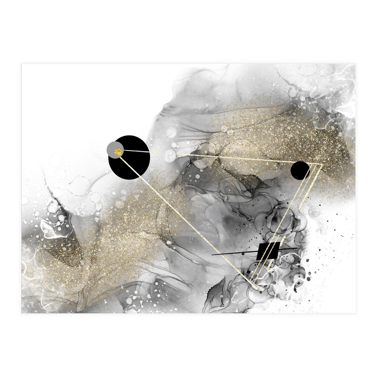 ALCOHOL INK Abstract galaxy (Print Only)