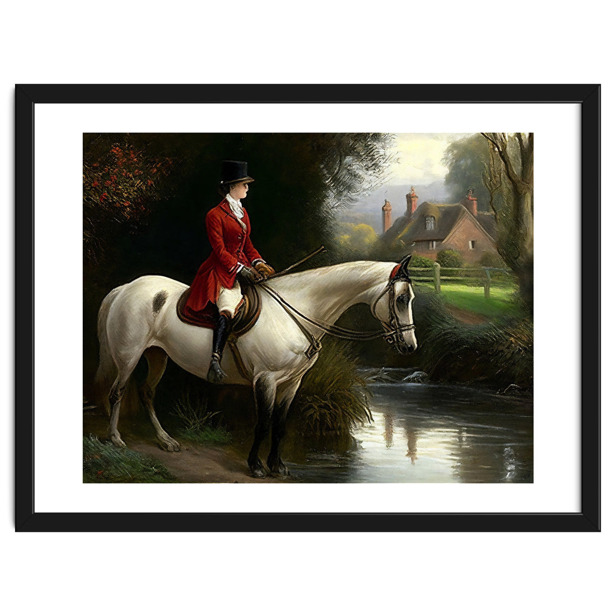 19th Century Countryside Oil Painting