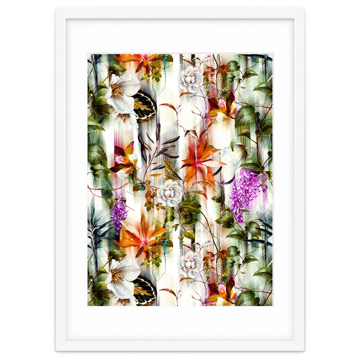 Abstract Motion Blur Floral