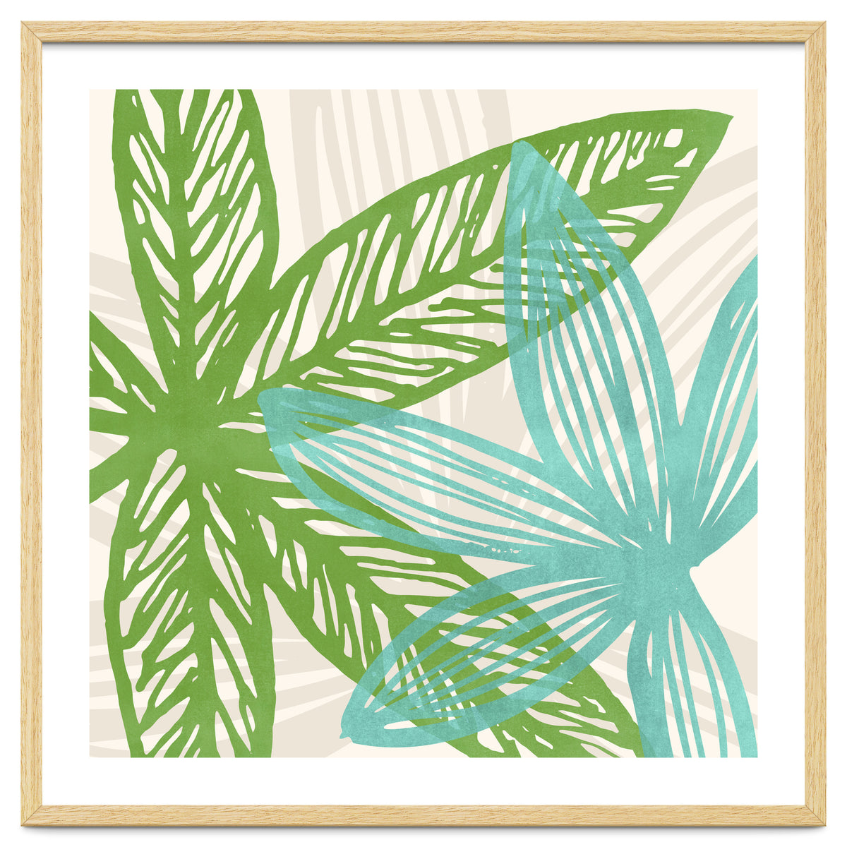 Abstract Coastal Flora