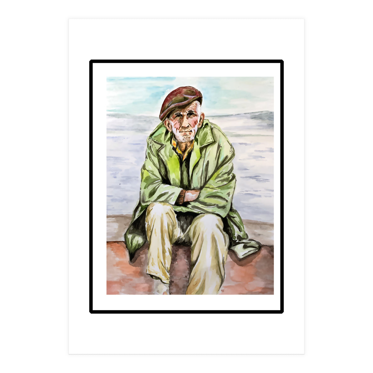 On the beach  (Print Only)