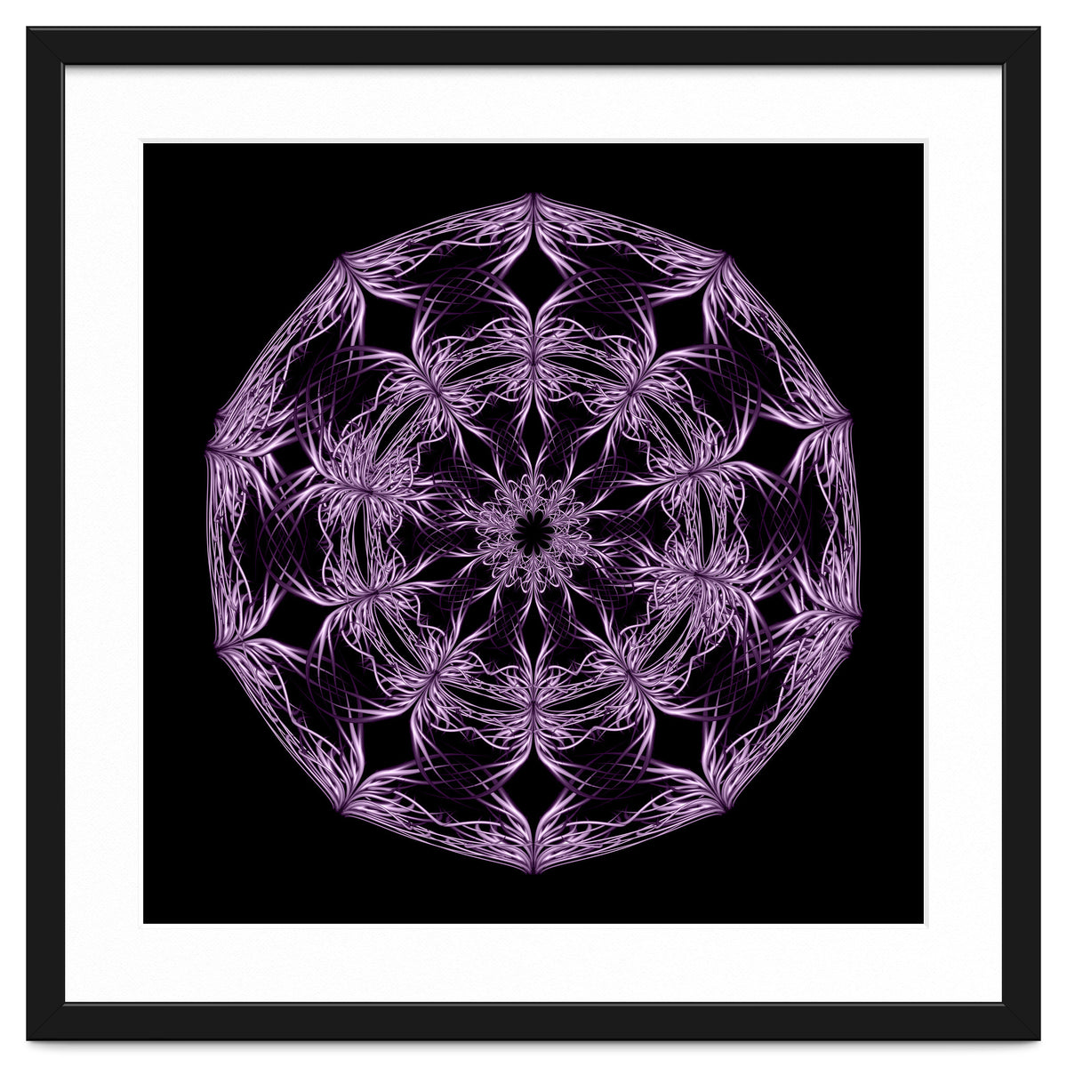 Mandala purple and black