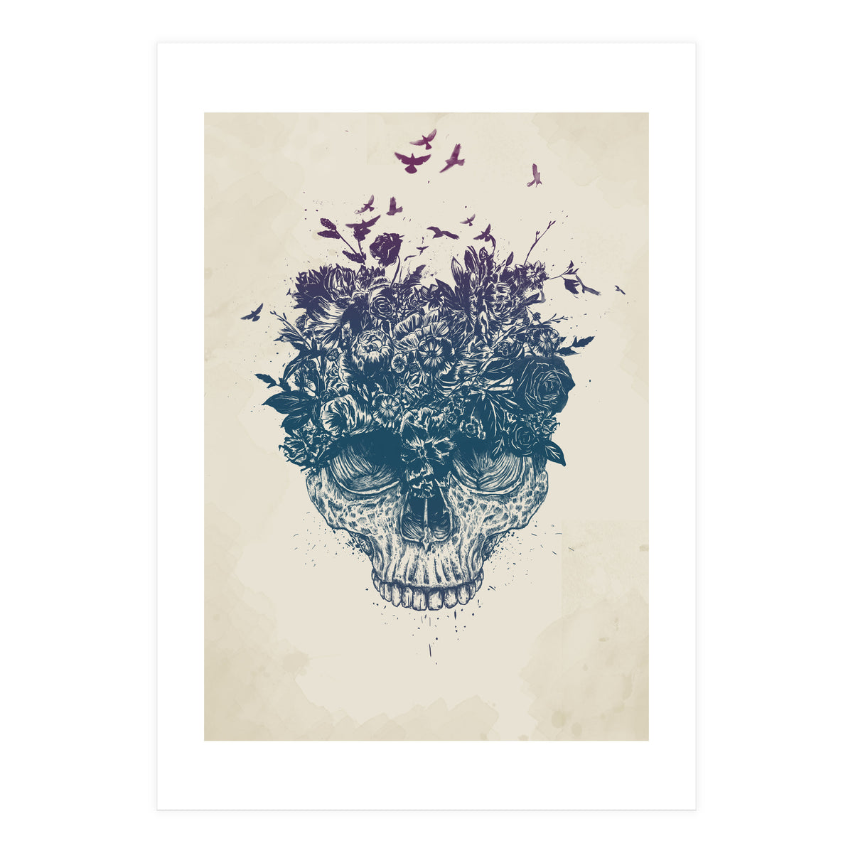 Skull Flowers (Print Only)