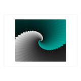 Turquoise Spiral Wings (Print Only) thumbnail