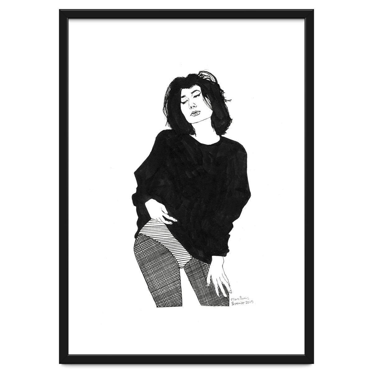 Untitled #44 - Woman in black