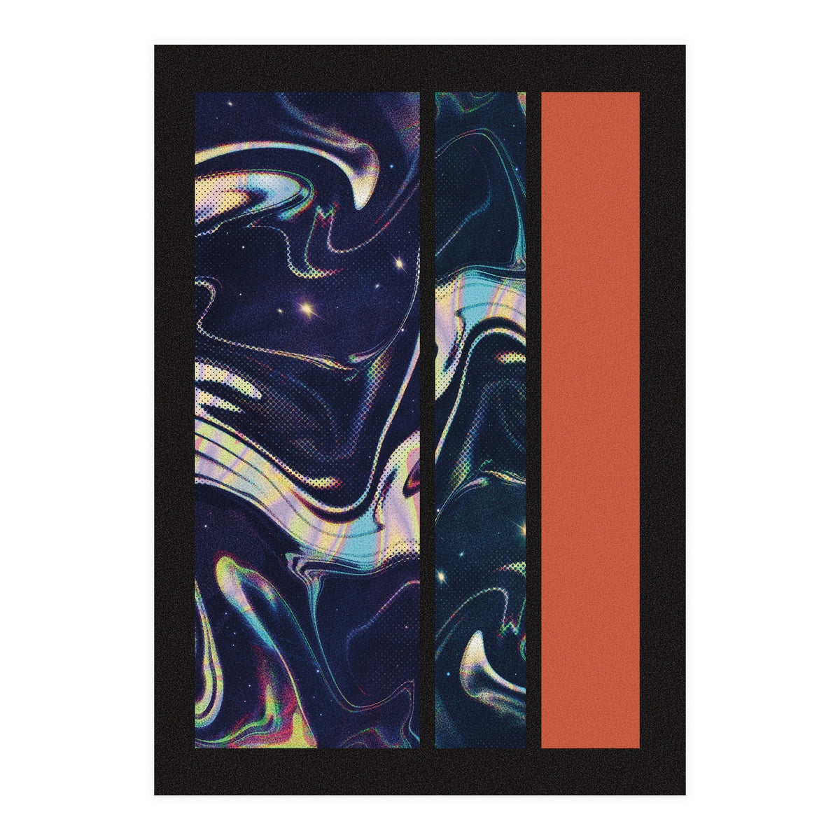 Red Marble Shapes (Print Only)