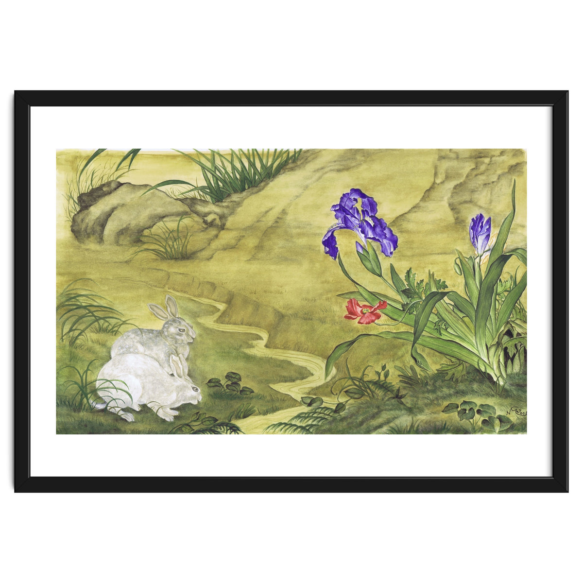 Rabbits, Iris & Poppy