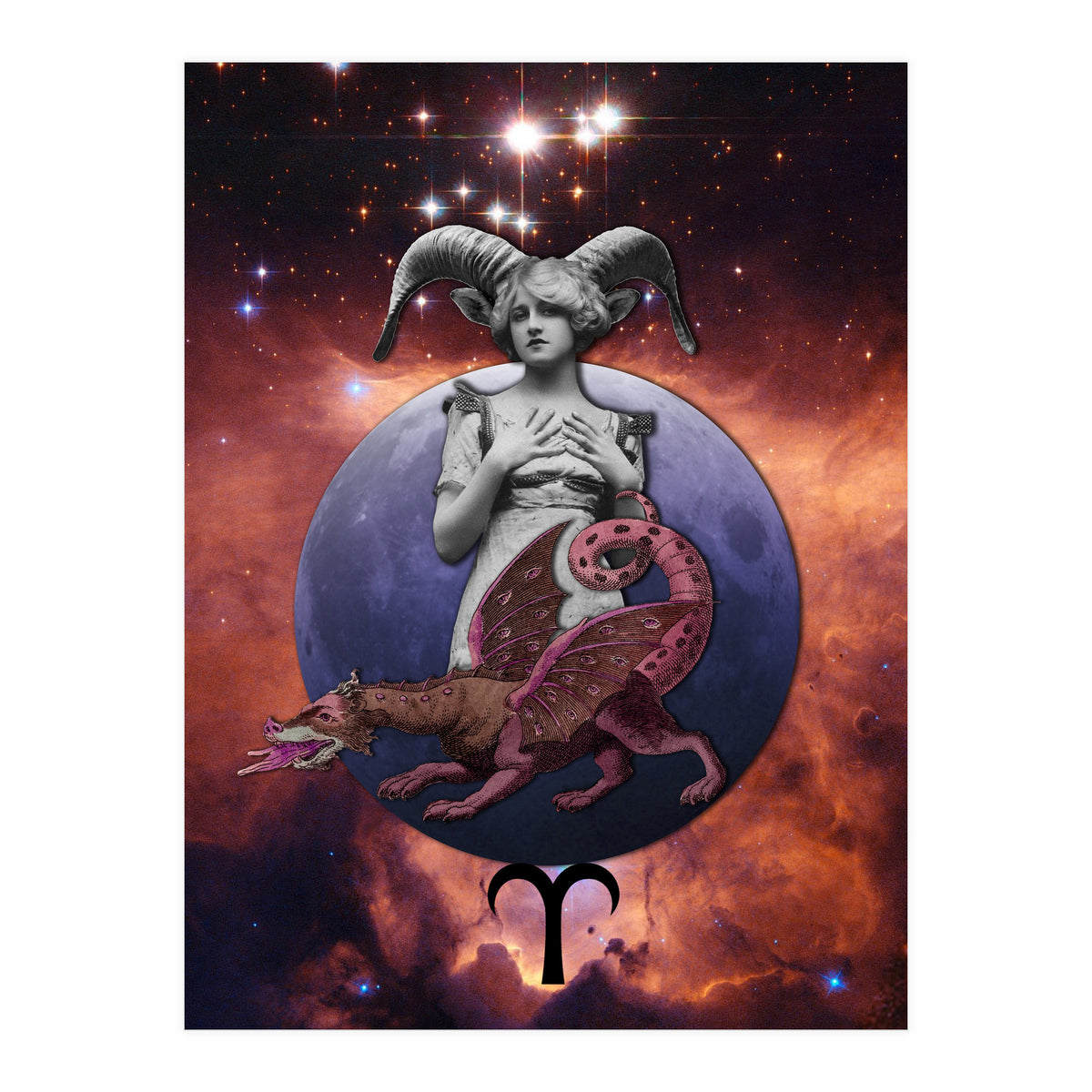 Aries Zodiac Sign (Print Only)