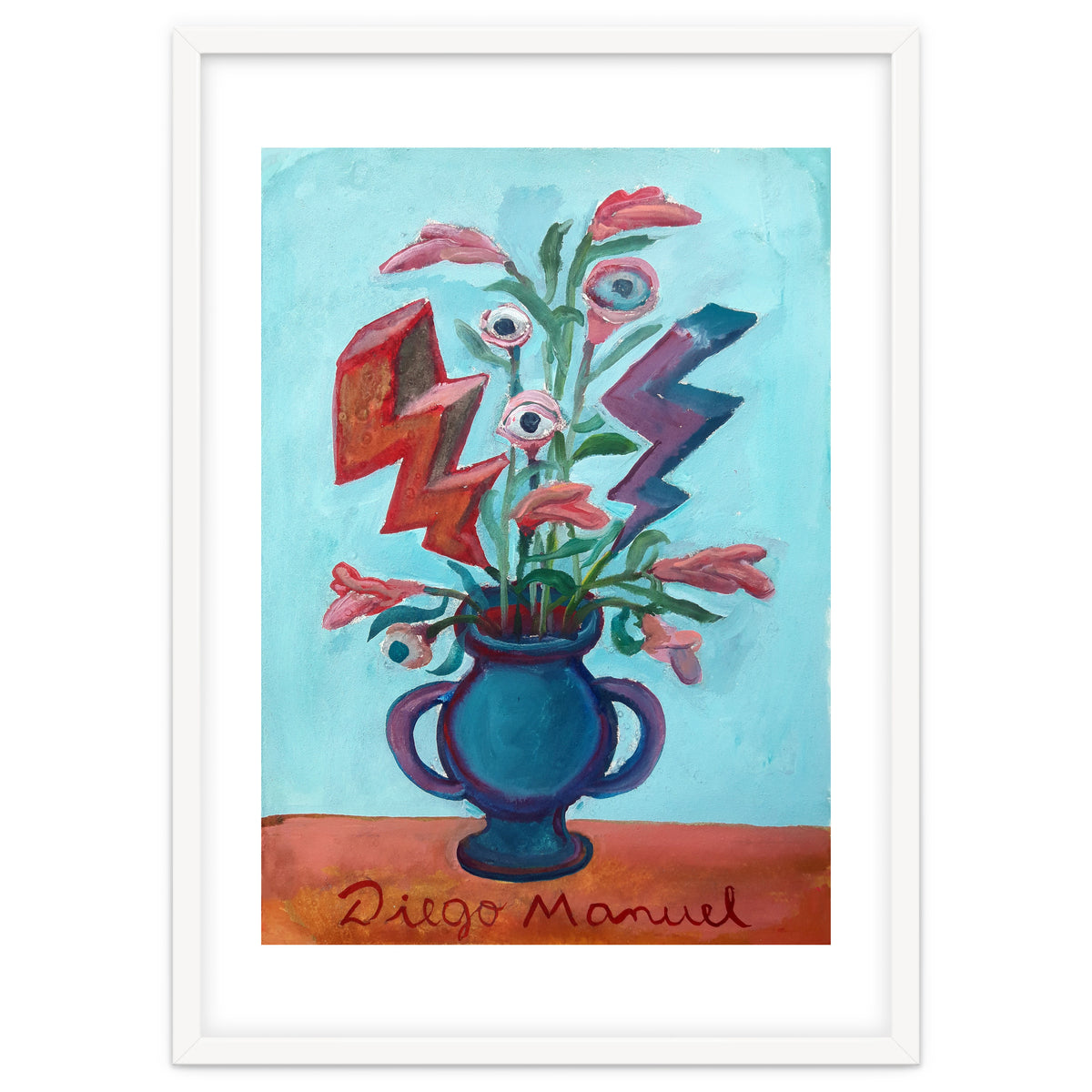 Florero Con Dos Rayos