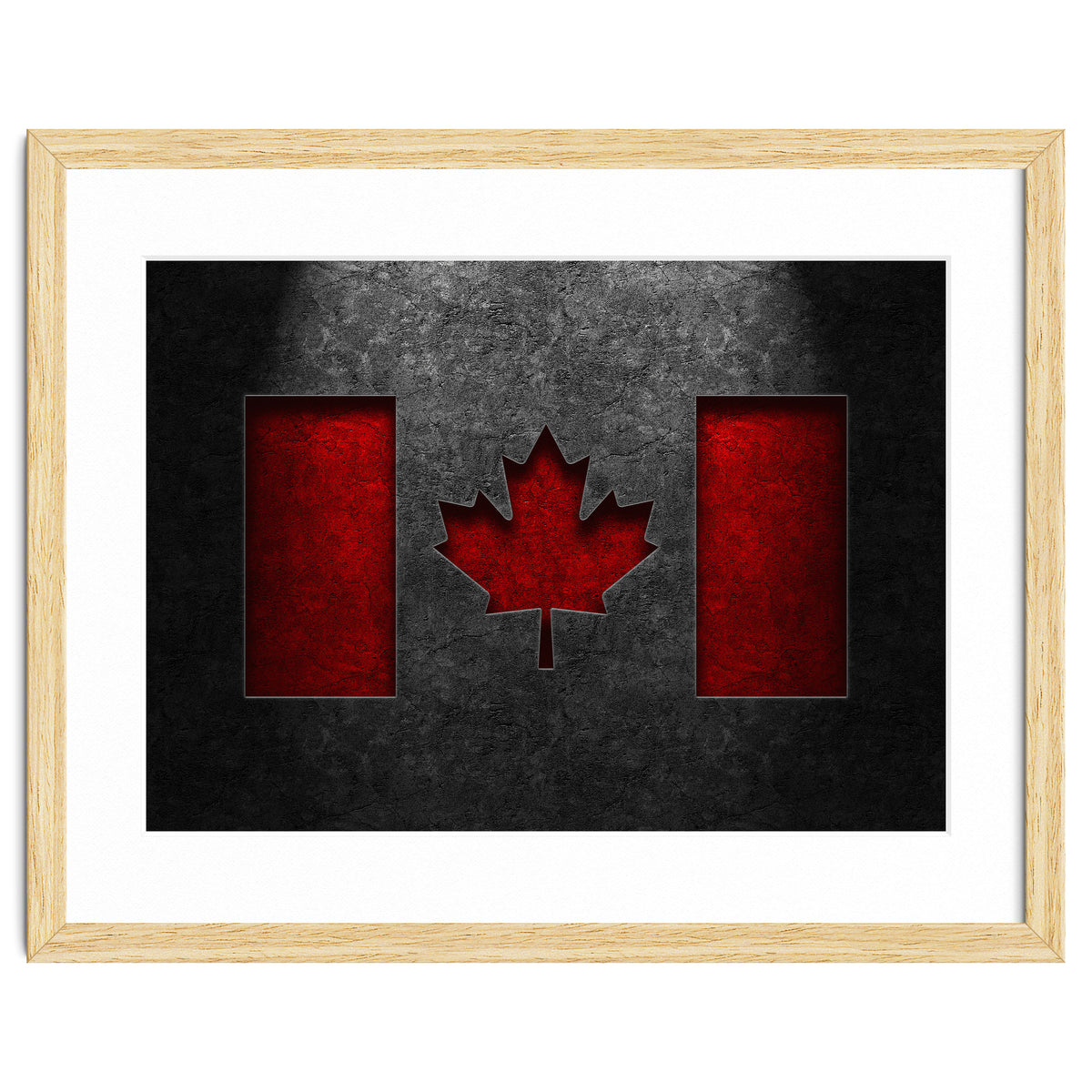 Canadian Flag Stone Texture