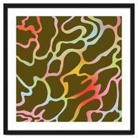 Colorful Wavy Lines Pattern \\ Multicolor Gradient