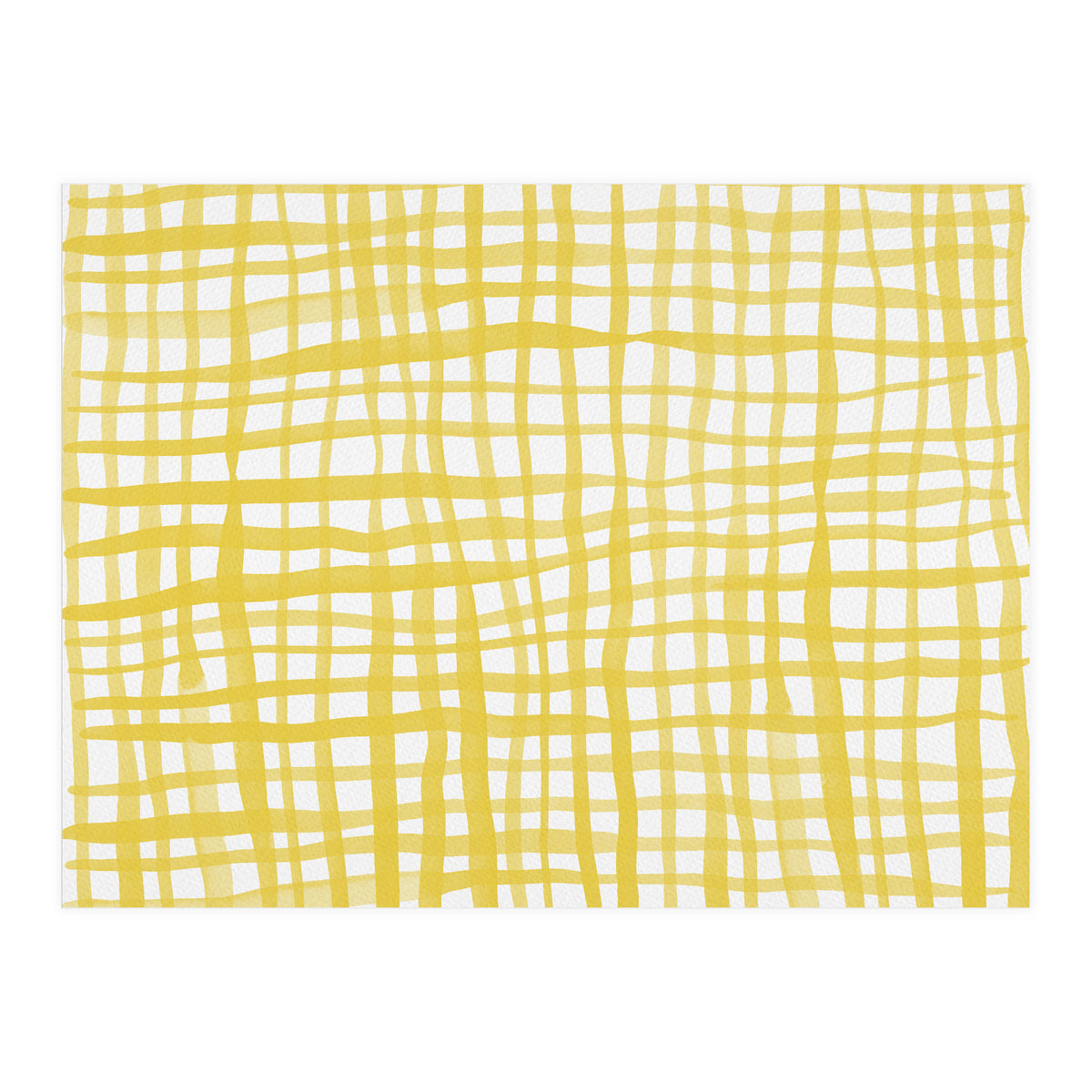 Yellow Gingham (Print Only)