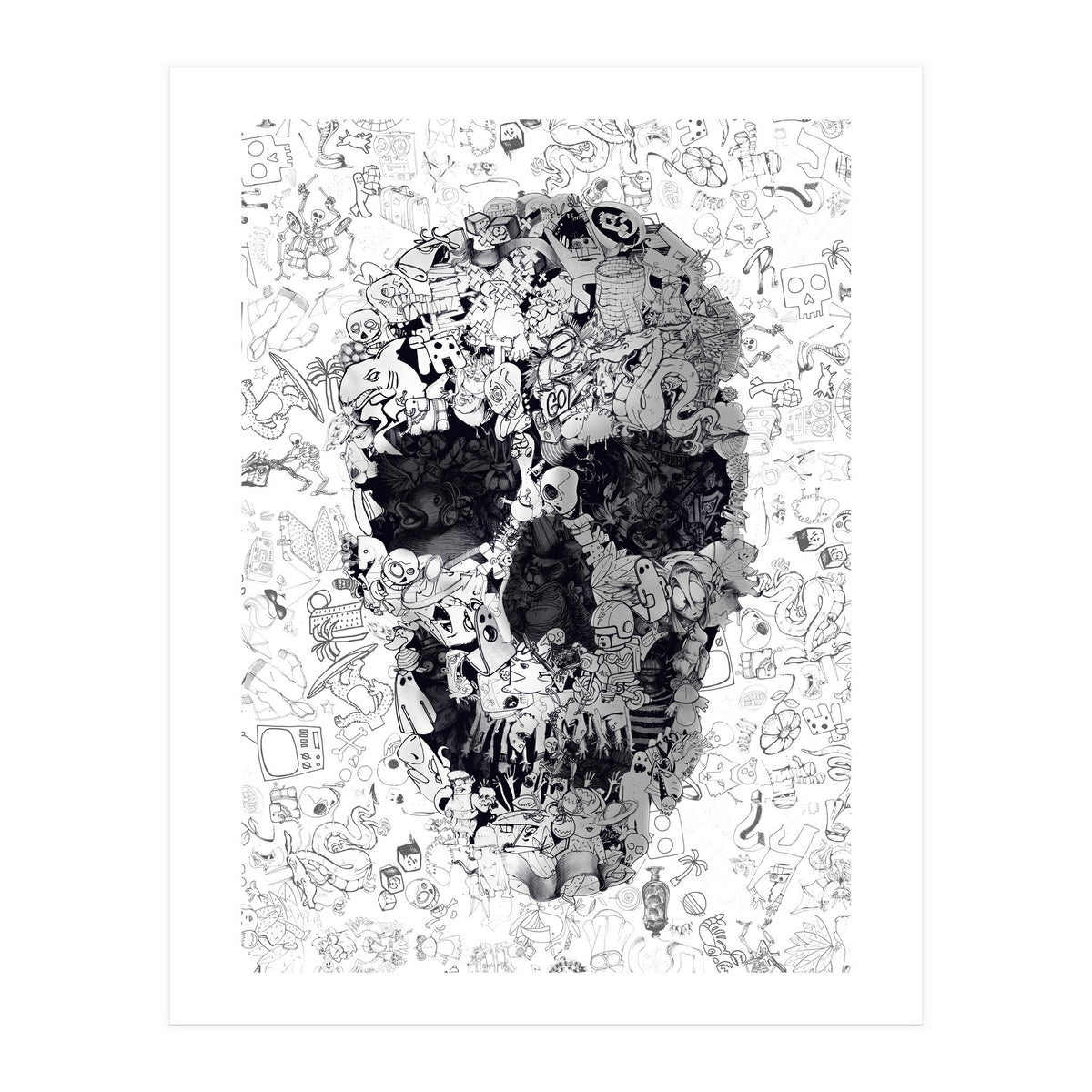 Doodle Skull (Print Only)