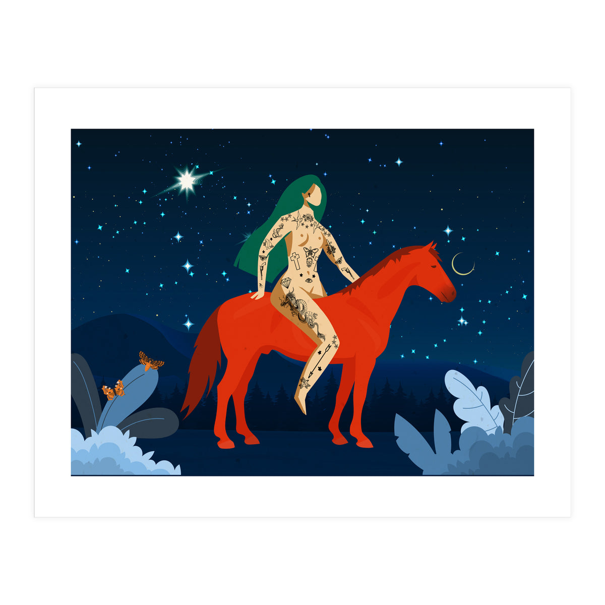 Riding My Red Horse (Print Only)