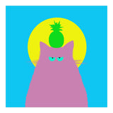 Tropical Lilac Cat  (Print Only) thumbnail