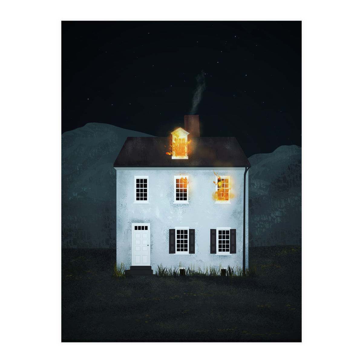 Burning House (Print Only)