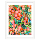 Fruit Garden, Tropical Forest Botanical Painting, Plants Vintage Nature thumbnail